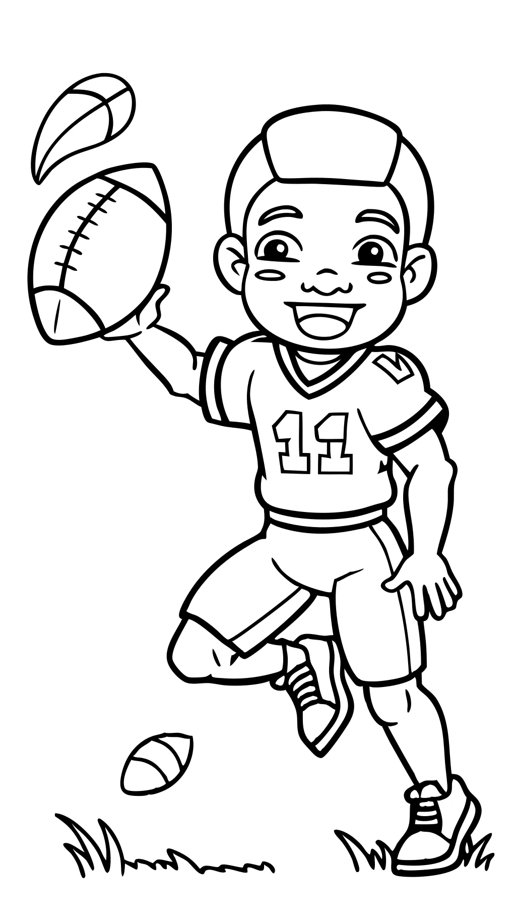 Football Justin Jefferson Coloring Pages